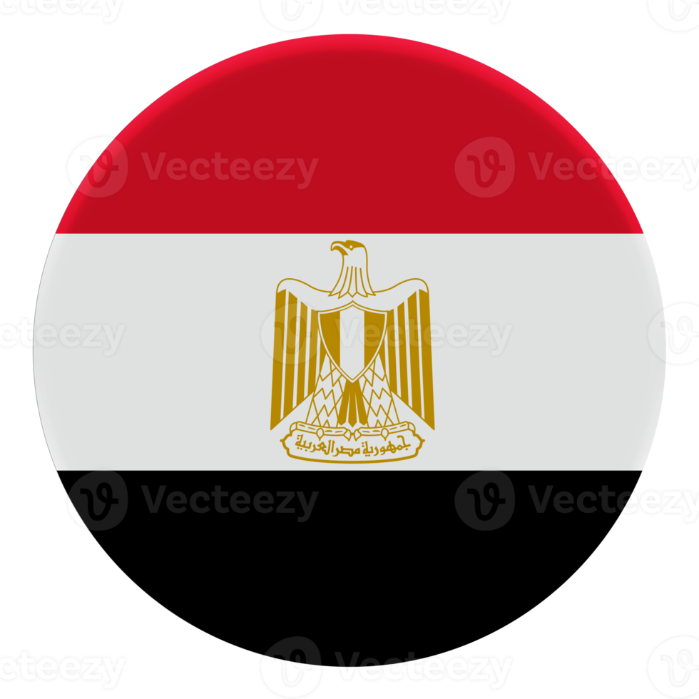 Bandeira 3D do Egito no círculo de avatar. png