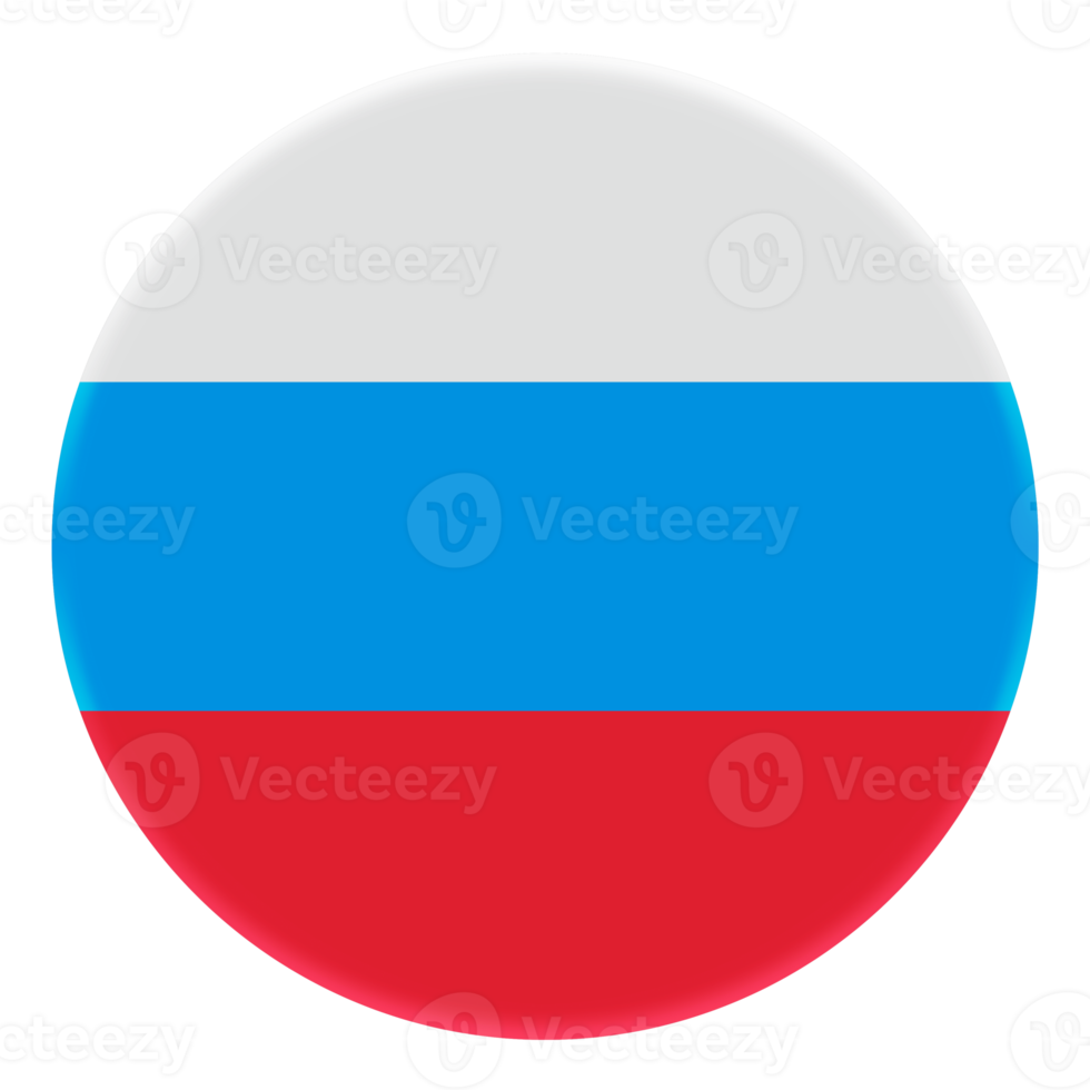 Bandeira 3D da Rússia no círculo de avatar. png