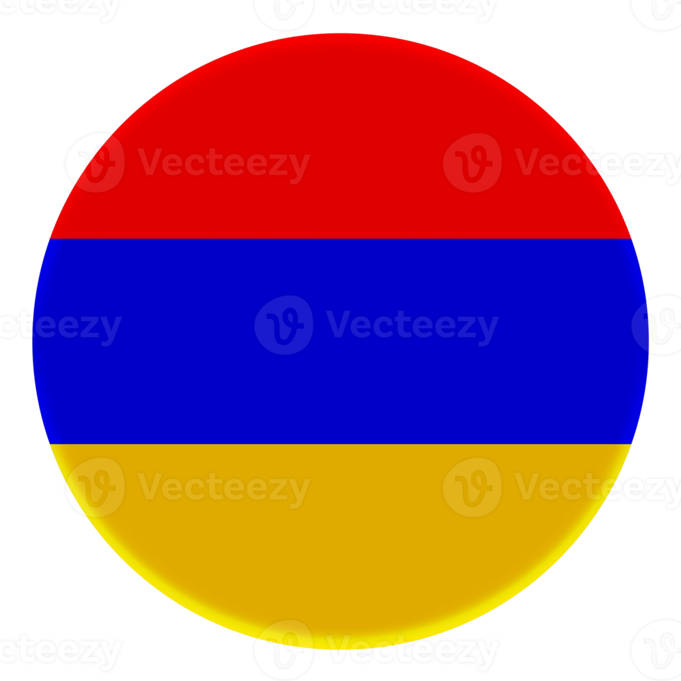 3D Flag of Armenia on avatar circle. png