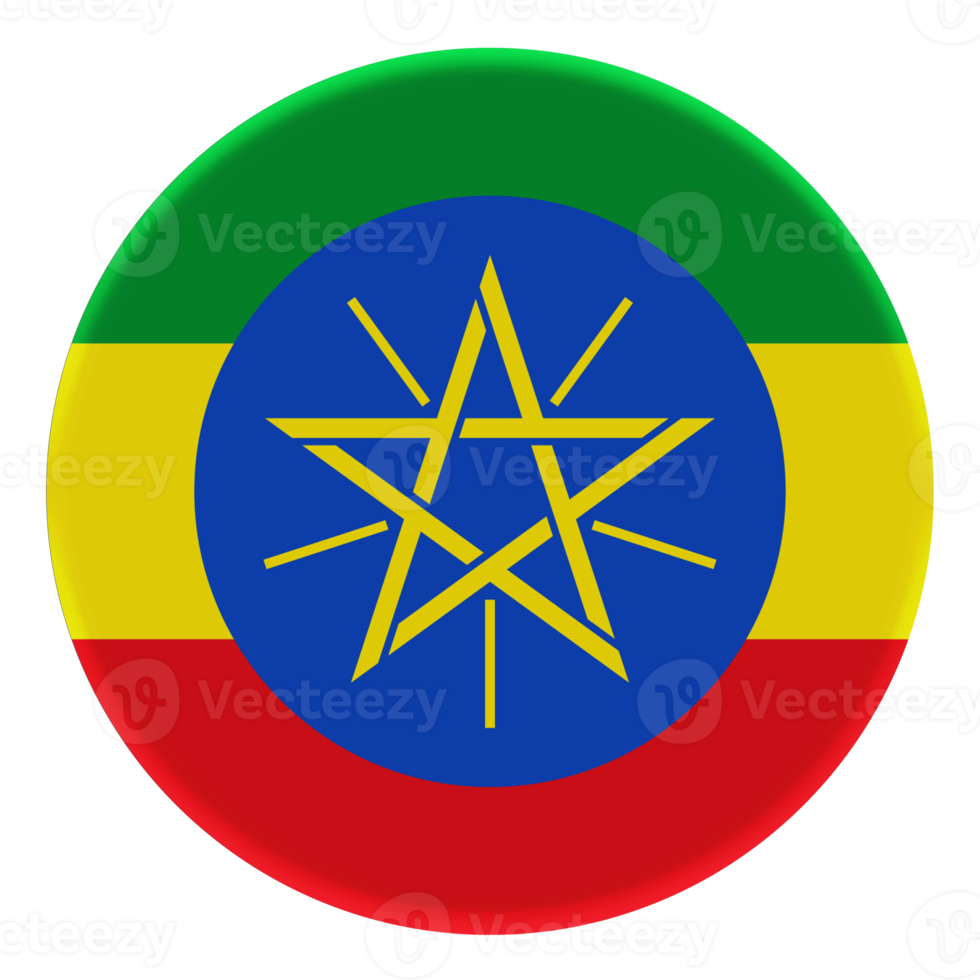3D Flag of Ethiopia on a avatar circle. png
