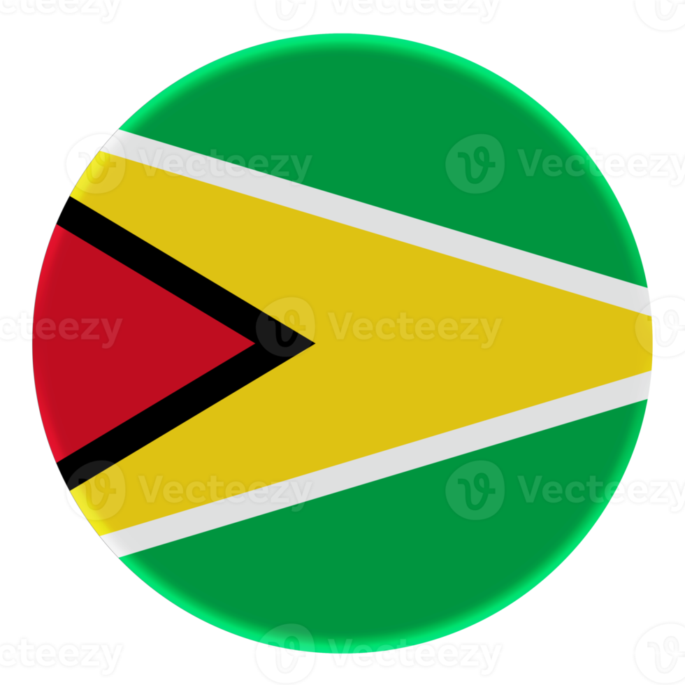 3D Flag of Guyana on a avatar circle. png