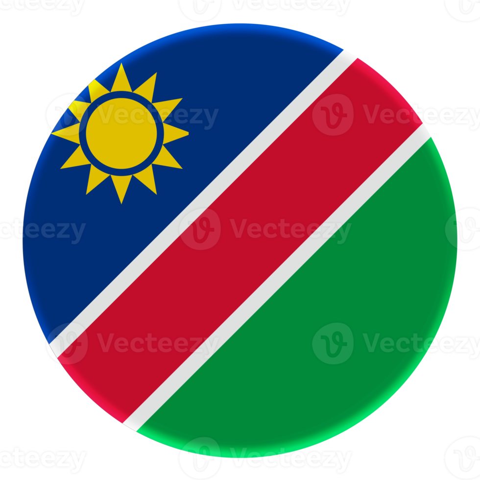 3D Flag of Namibia on a avatar circle. png