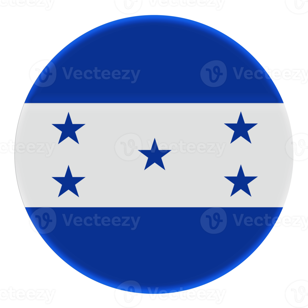 3d bandera de honduras en el círculo de avatar. png