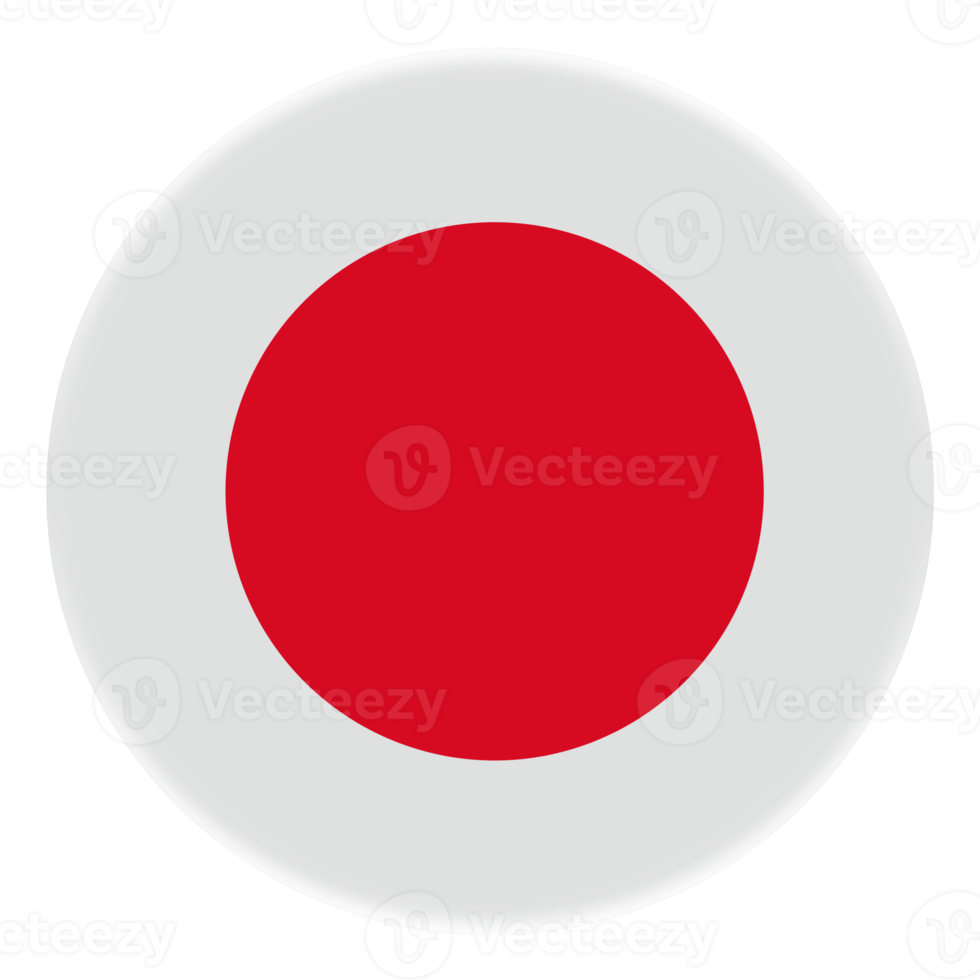 3D Flag of Japan on avatar circle. png