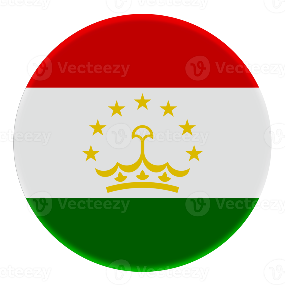 drapeau 3d du tadjikistan sur un cercle d'avatar. png