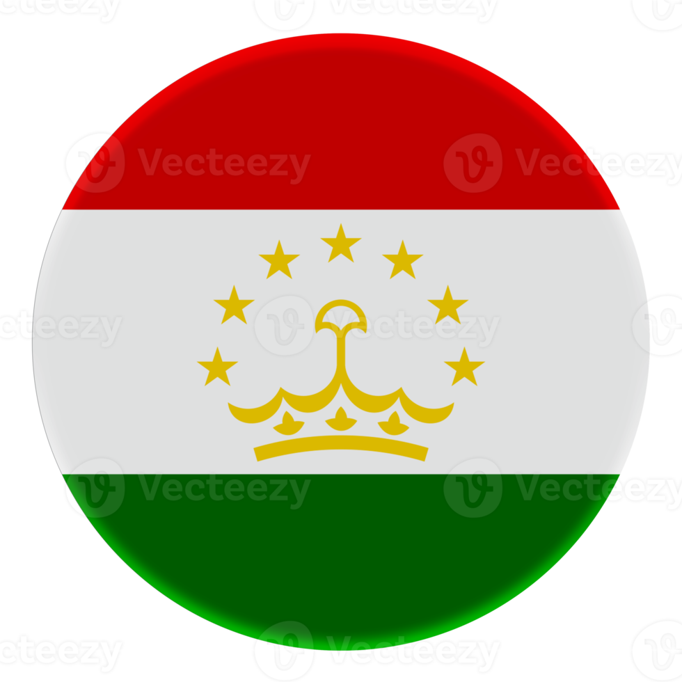 3D Flag of Tajikistan on a avatar circle. png