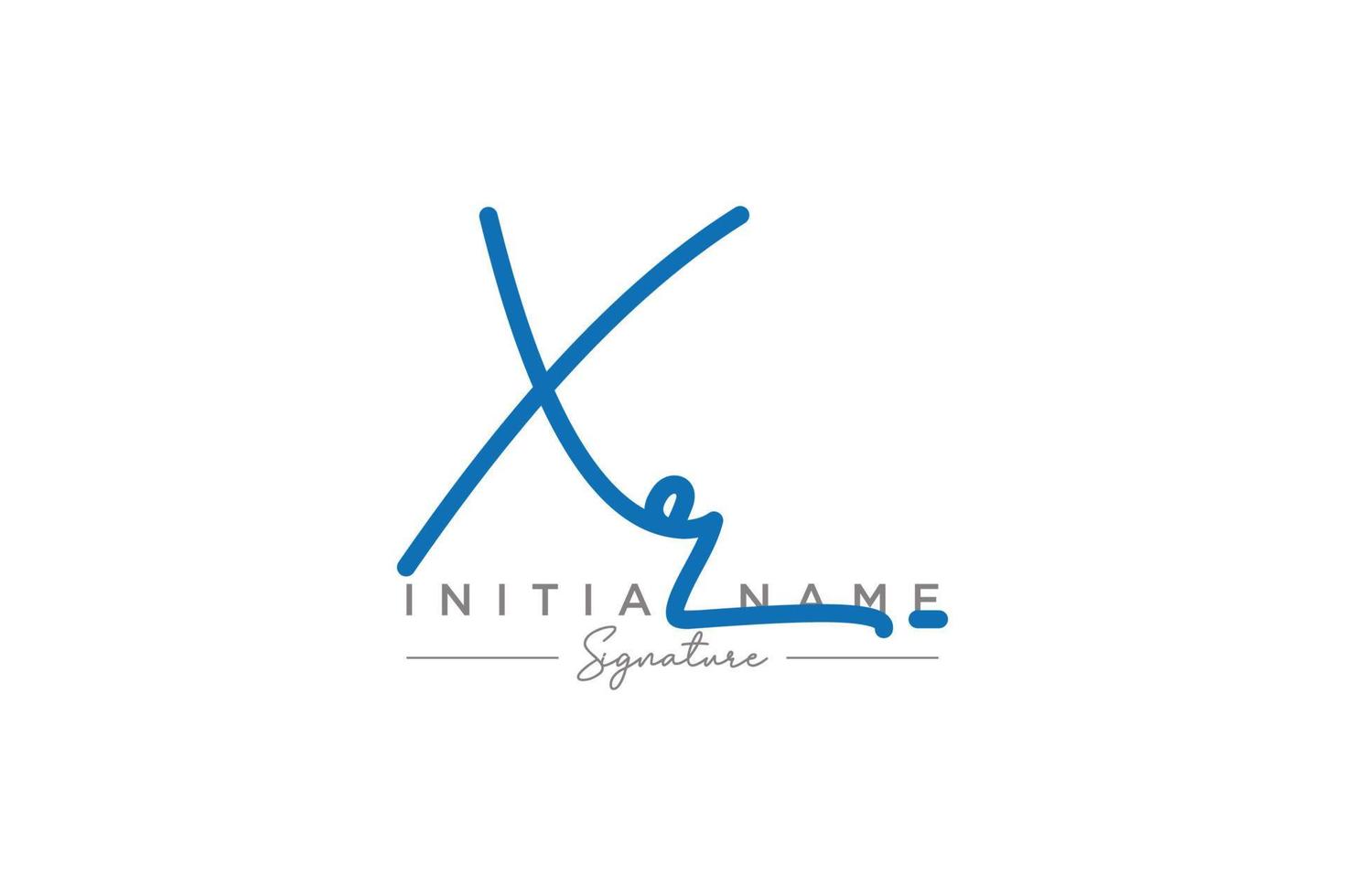 Initial XR signature logo template vector. Hand drawn Calligraphy lettering Vector illustration.