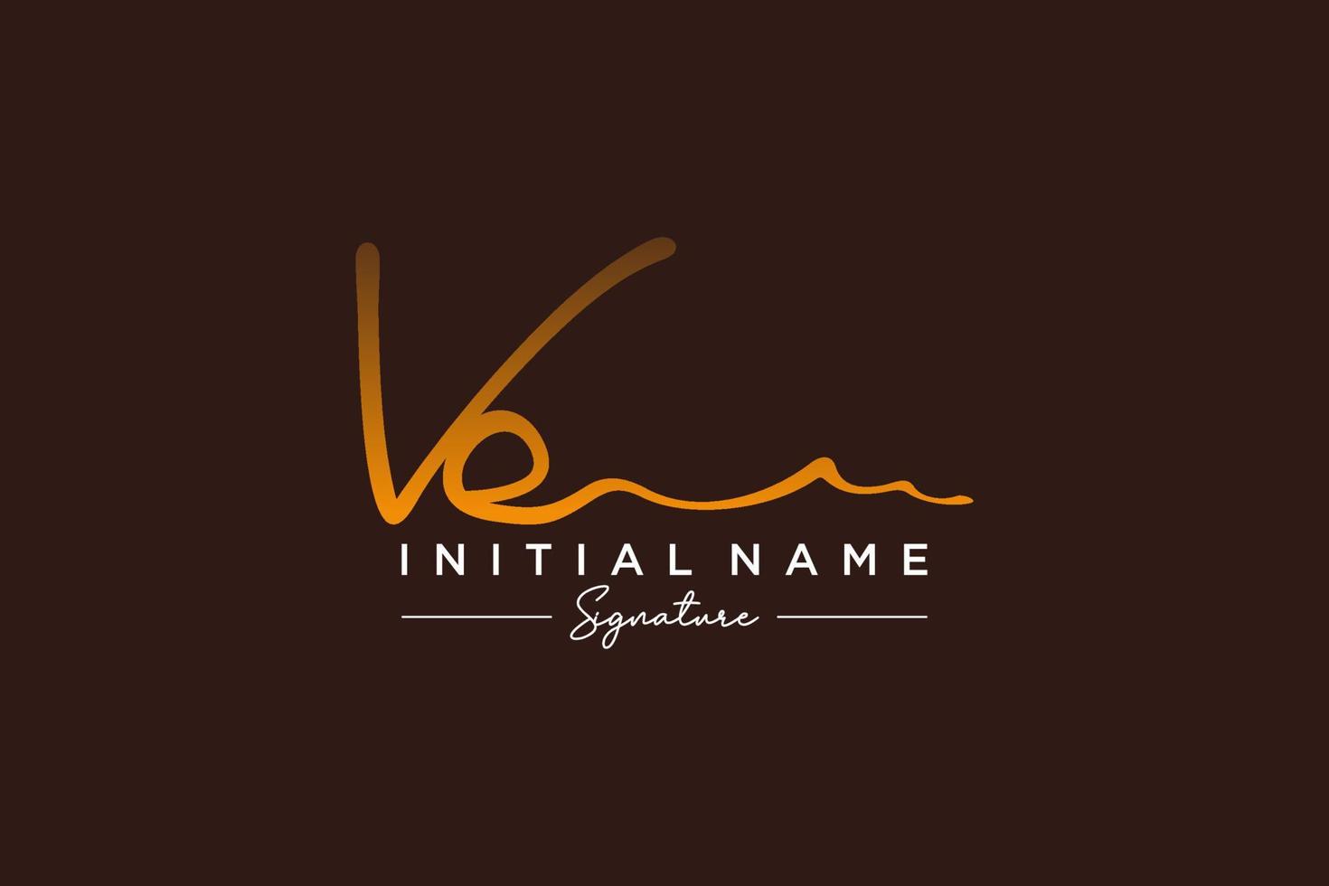 Initial VE signature logo template vector. Hand drawn Calligraphy lettering Vector illustration.