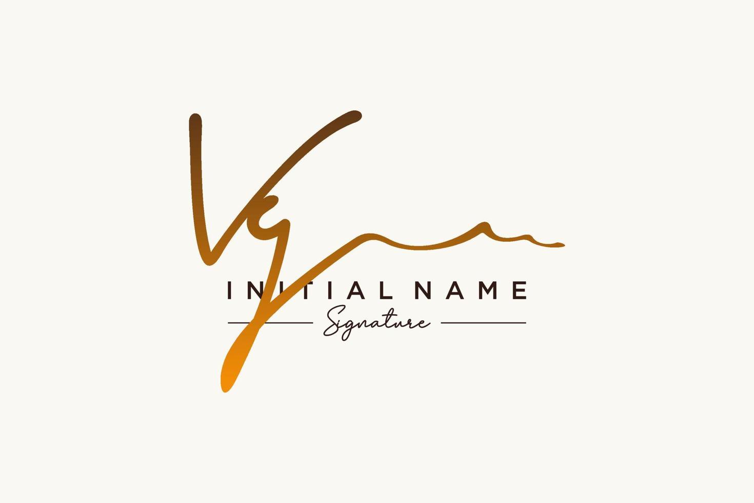 Initial VG signature logo template vector. Hand drawn Calligraphy ...