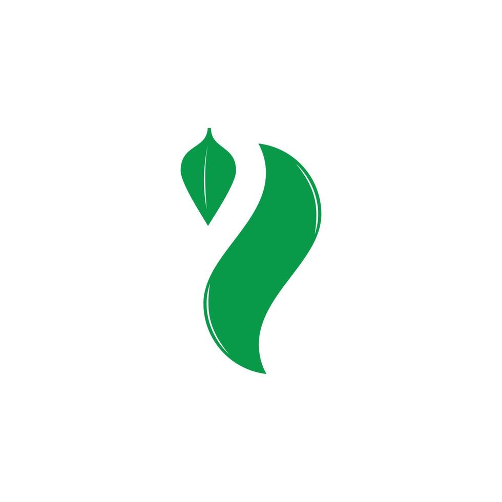 vector de logotipo de símbolo de diseño geométrico de hoja abstracta