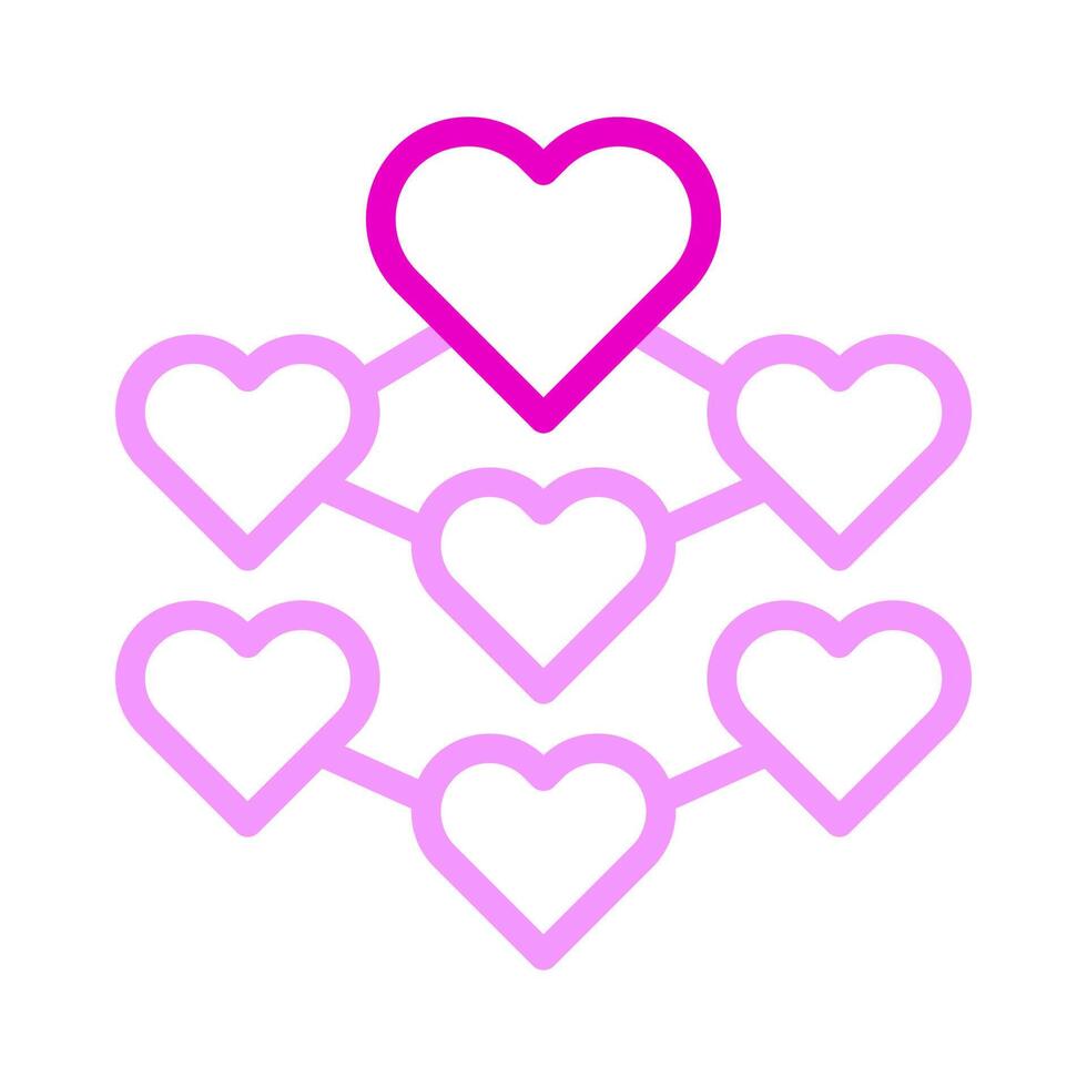 decoration icon duocolor pink style valentine illustration vector element and symbol perfect.