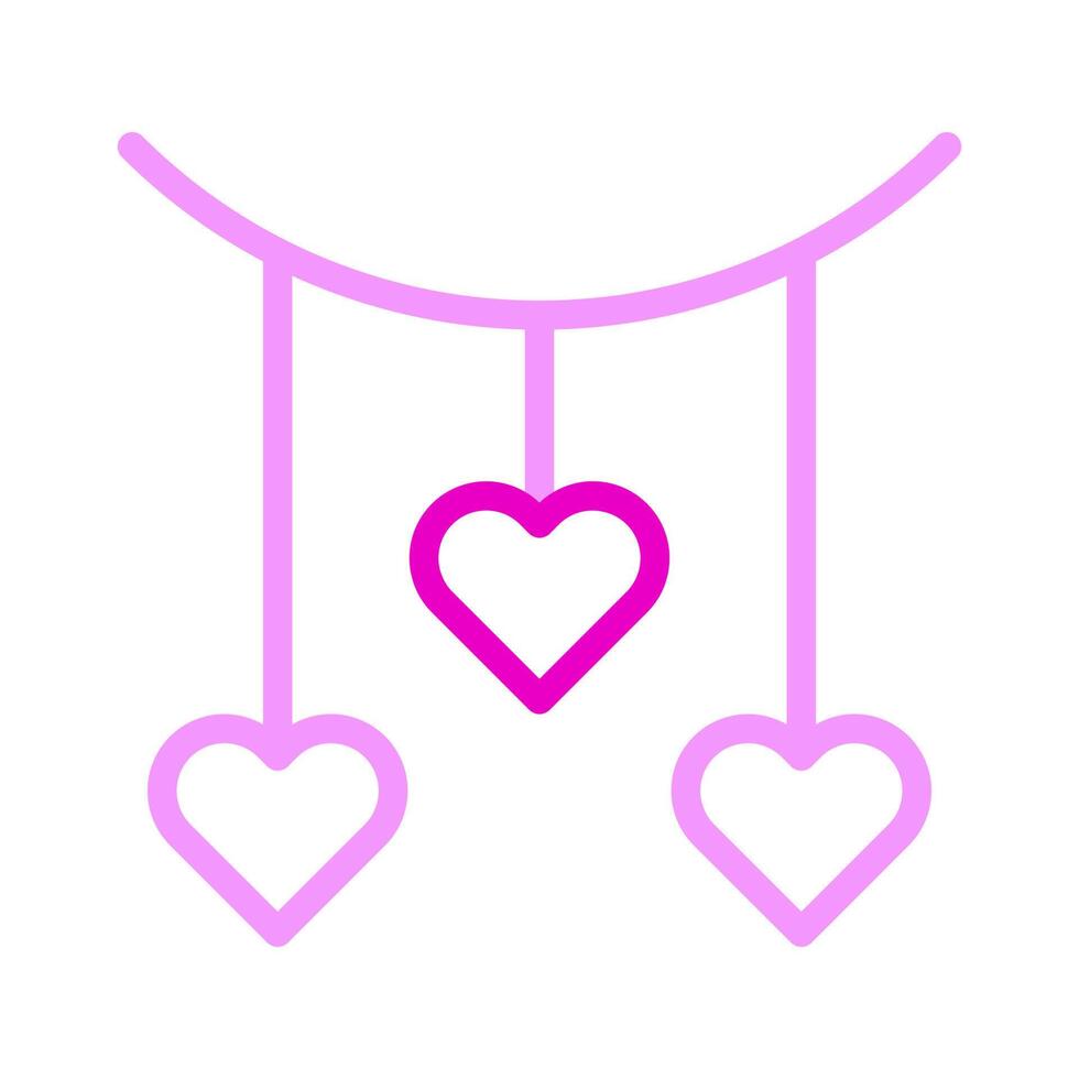 decoration icon duocolor pink style valentine illustration vector element and symbol perfect.