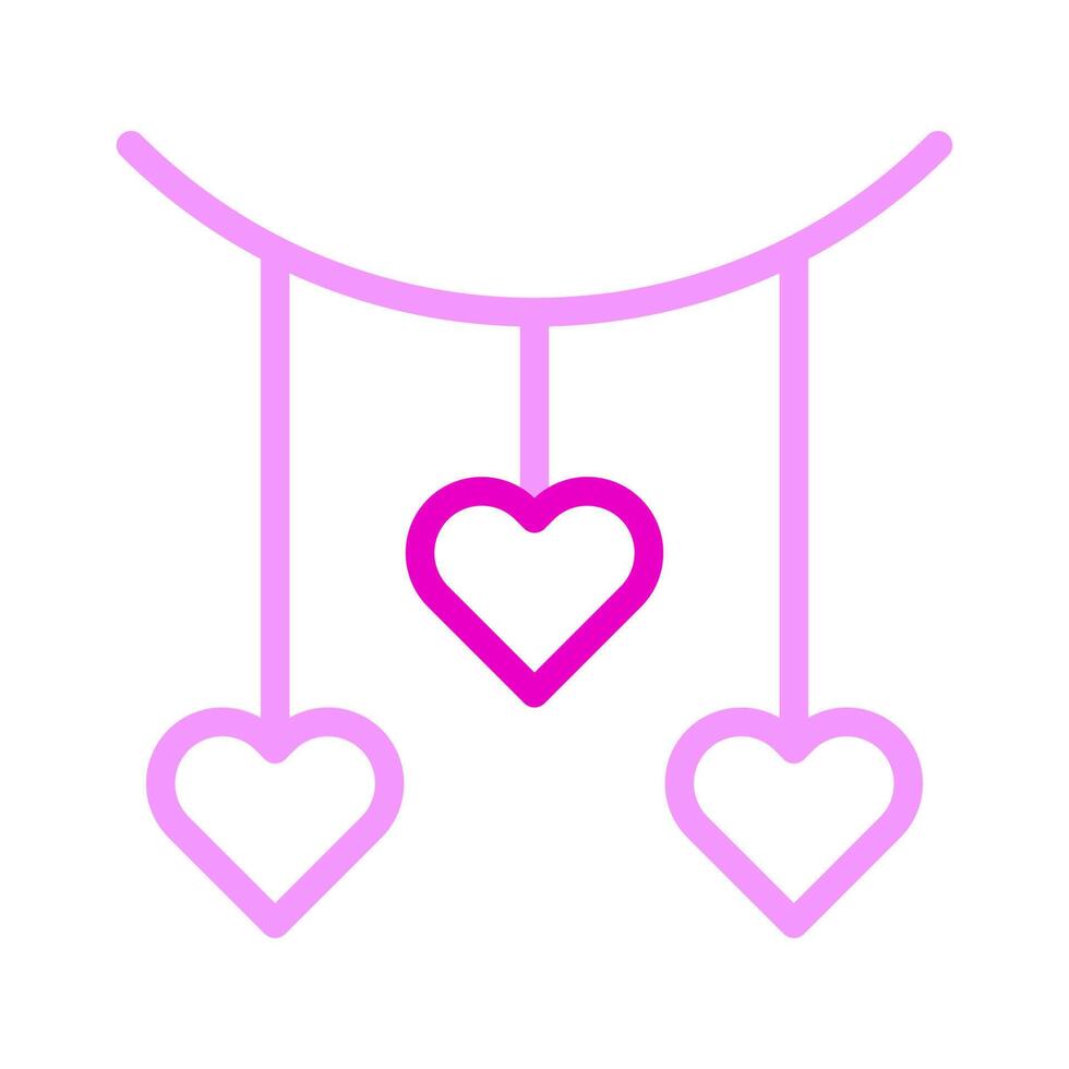 decoration icon duocolor pink style valentine illustration vector element and symbol perfect.