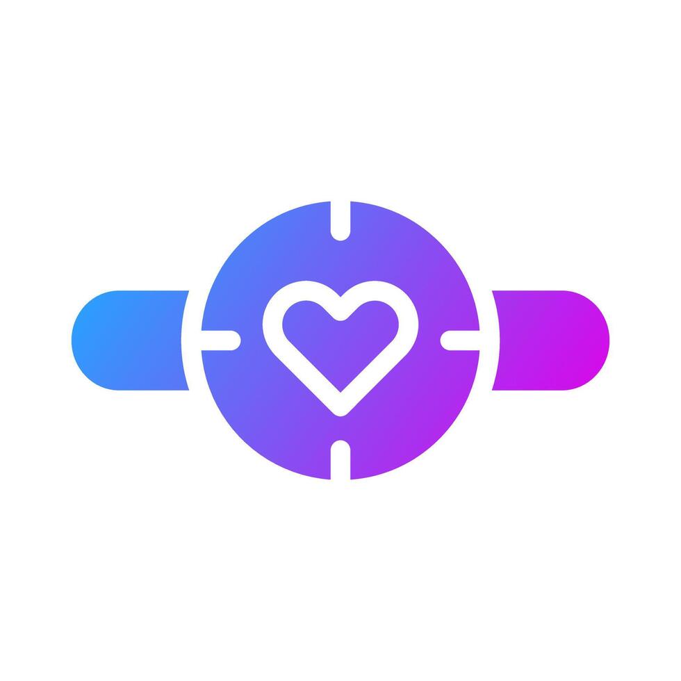 clock icon solid purple style valentine illustration vector element and symbol perfect.