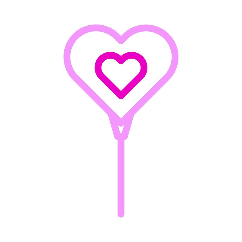 balloon icon duocolor pink style valentine illustration vector element and symbol perfect.
