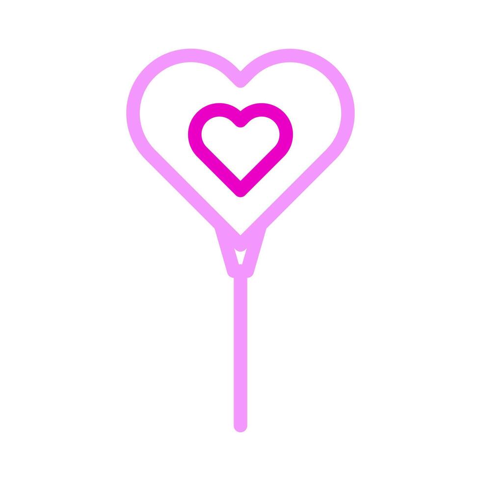 balloon icon duocolor pink style valentine illustration vector element and symbol perfect.