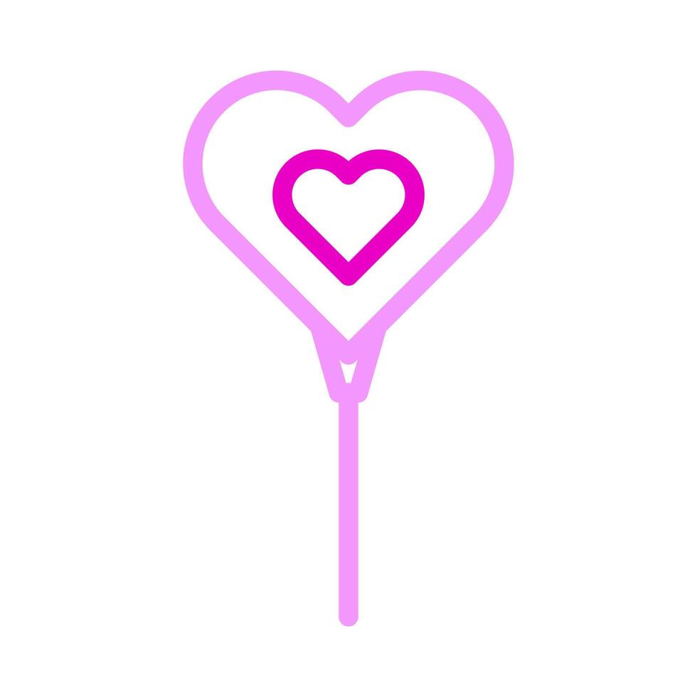 balloon icon duocolor pink style valentine illustration vector element and symbol perfect.