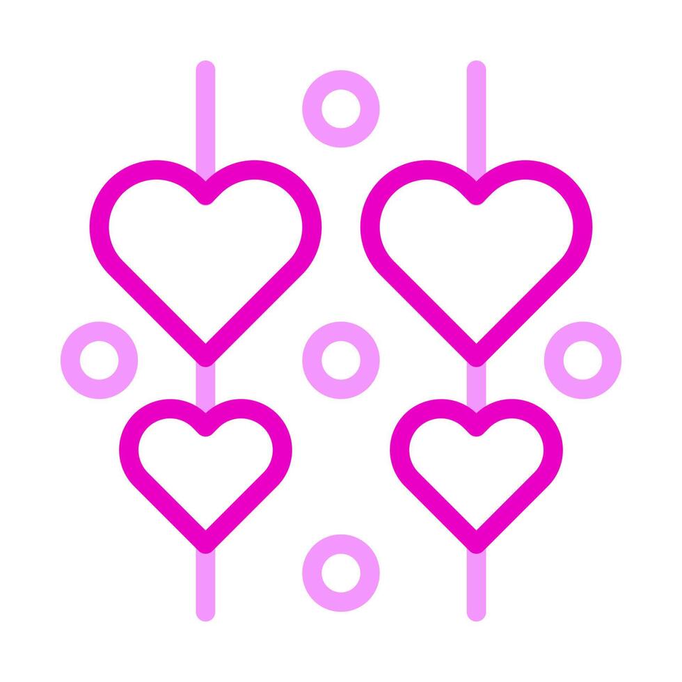 decoration icon duocolor pink style valentine illustration vector element and symbol perfect.