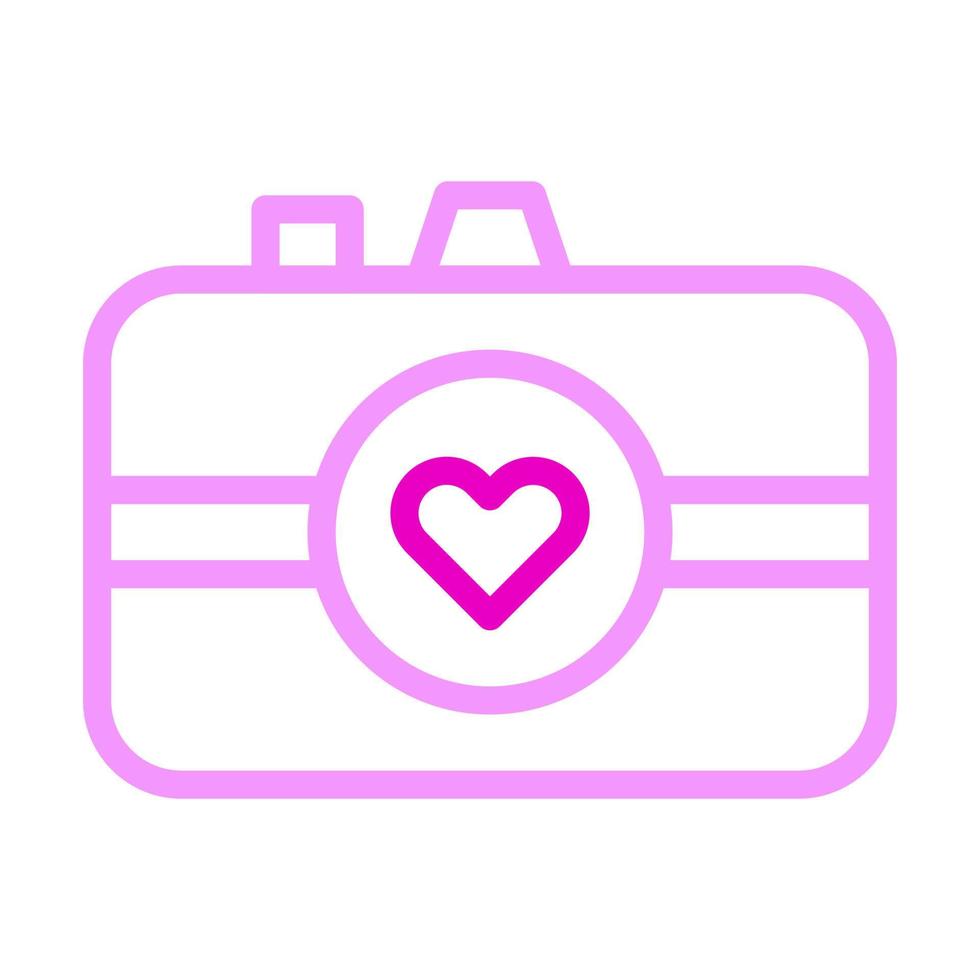 imagen icono duocolor rosa estilo san valentín ilustración vector elemento y símbolo perfecto.