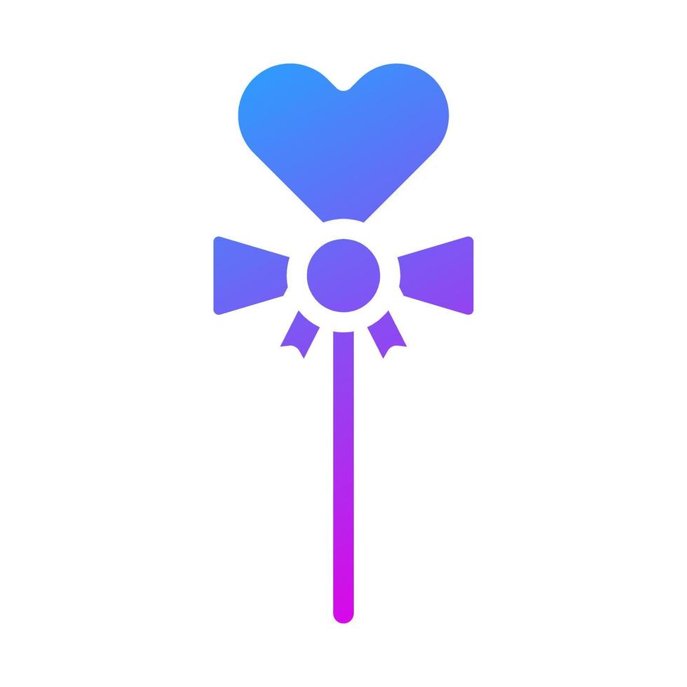 icono de caramelo estilo púrpura sólido ilustración de san valentín elemento vectorial y símbolo perfecto. vector