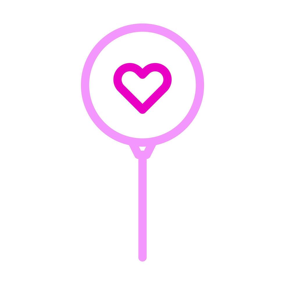 balloon icon duocolor pink style valentine illustration vector element and symbol perfect.