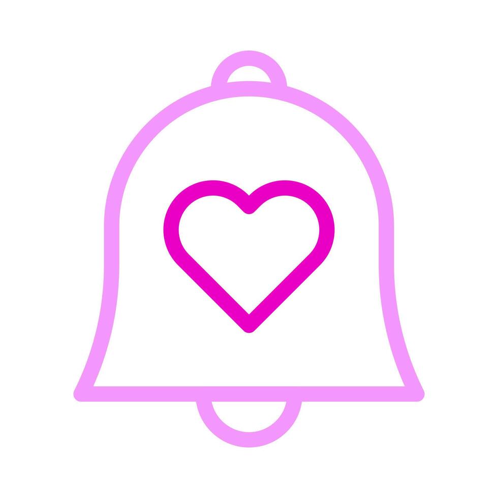 bell icon duocolor pink style valentine illustration vector element and symbol perfect.