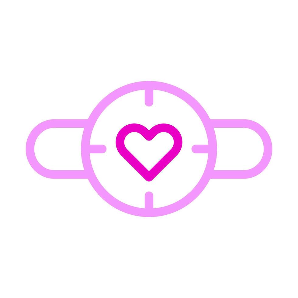 clock icon duocolor pink style valentine illustration vector element and symbol perfect.