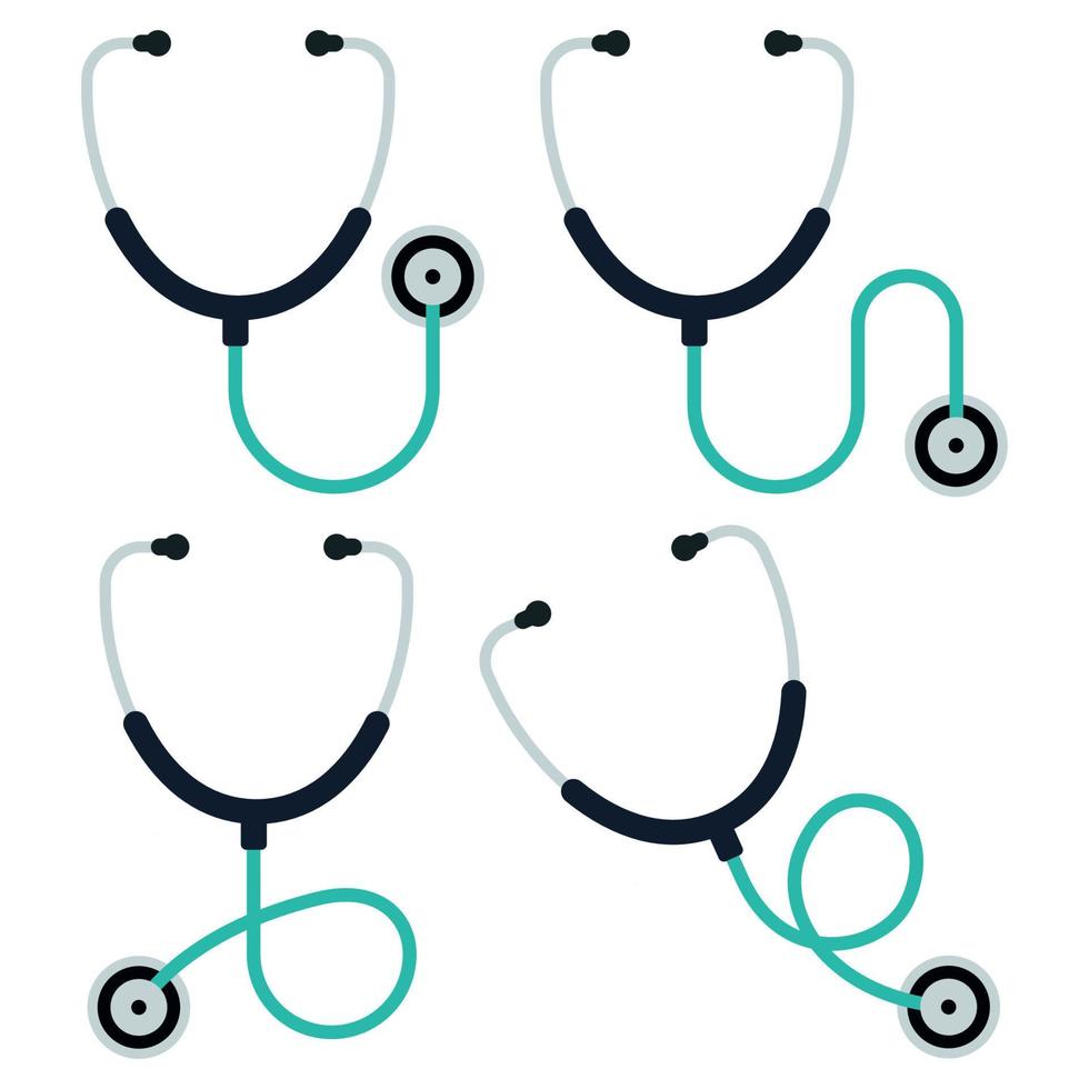 Doctors Stethoscope Set Collection vector