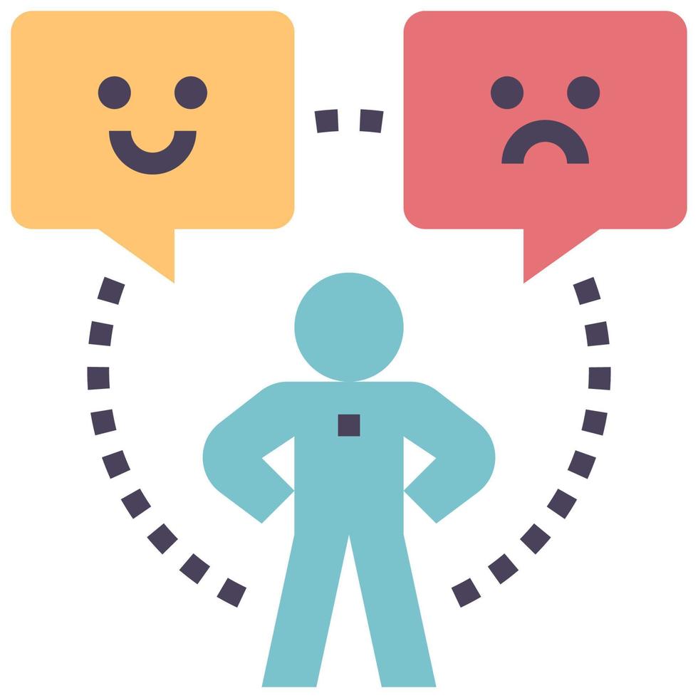 feedback flat style icon vector