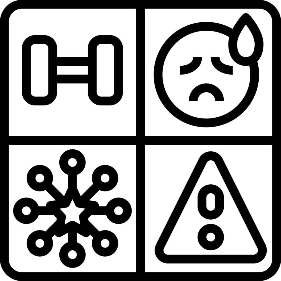swot modern line style icon vector