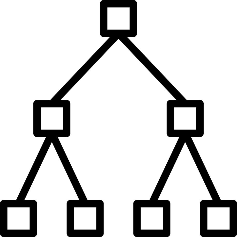 hierarchy modern line style icon vector