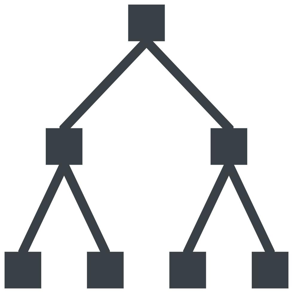 hierarchy glyph style icon vector