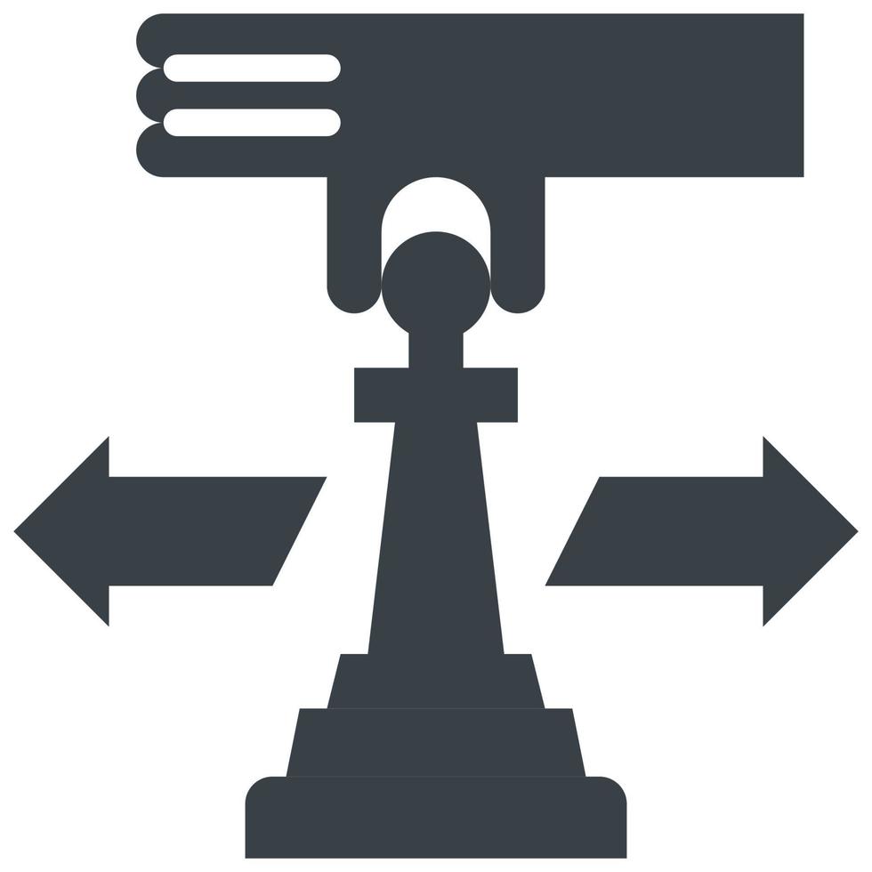 strategy glyph style icon vector