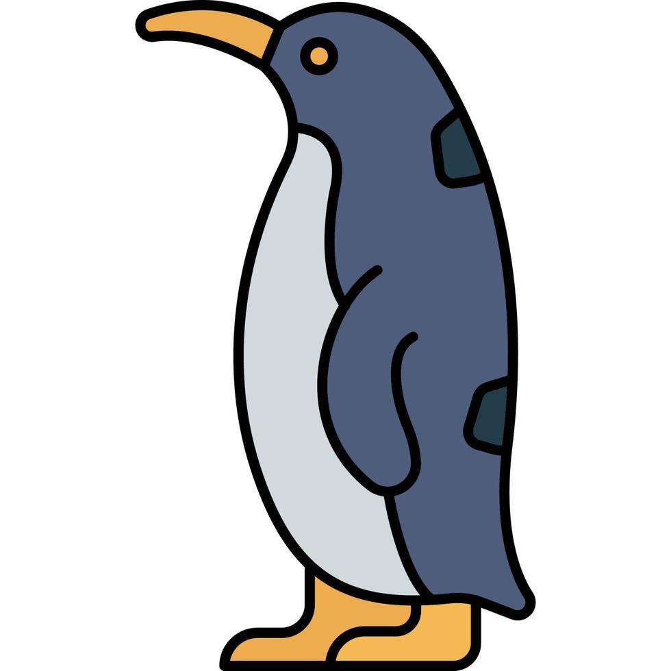 pingüino que puede editar o modificar fácilmente vector