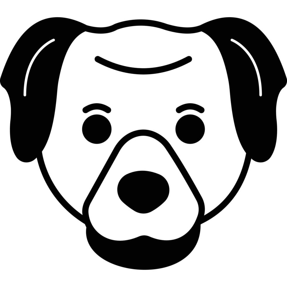 Dog which can easily edit or modify vector