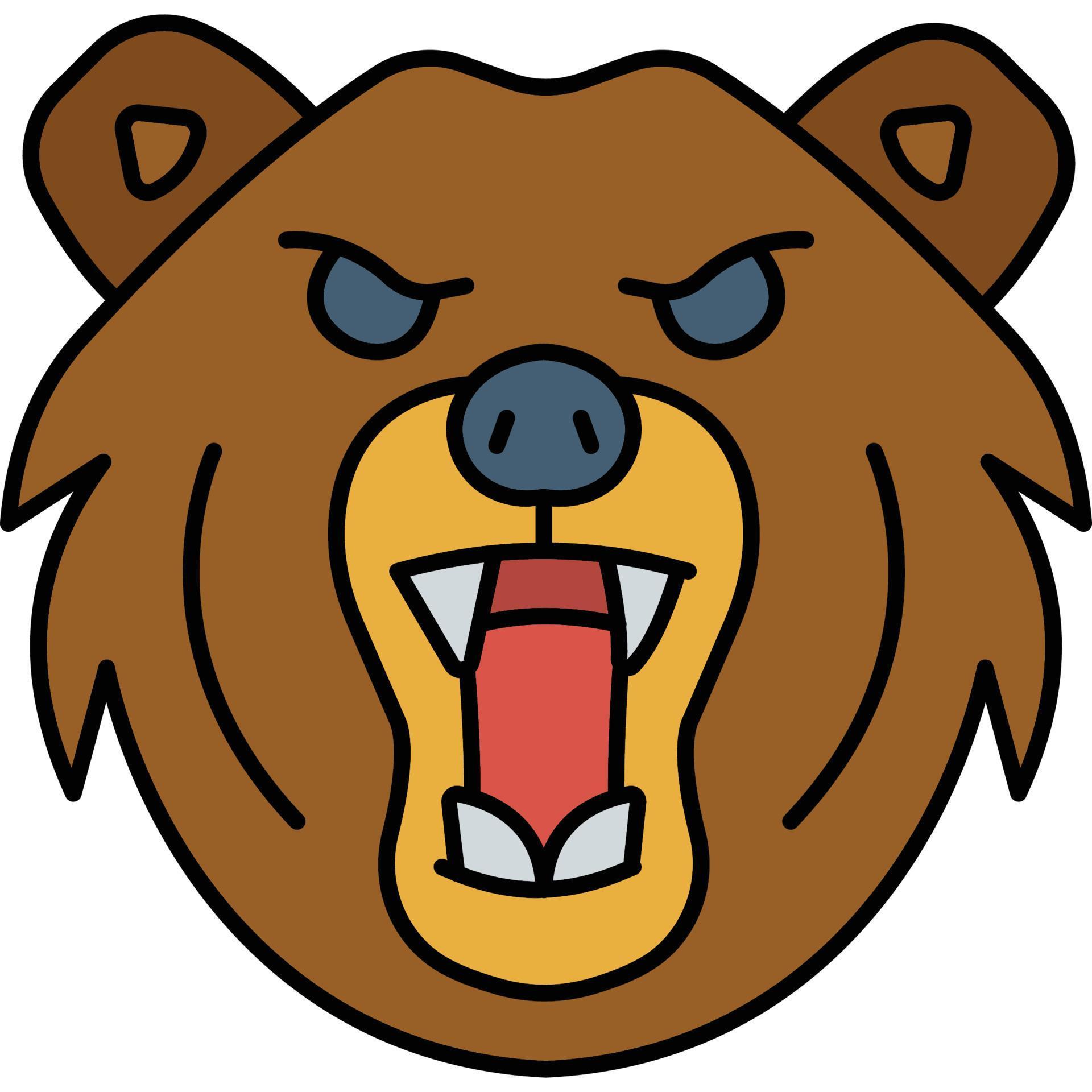 Bear which can easily edit or modify 18882333 Vector Art at Vecteezy