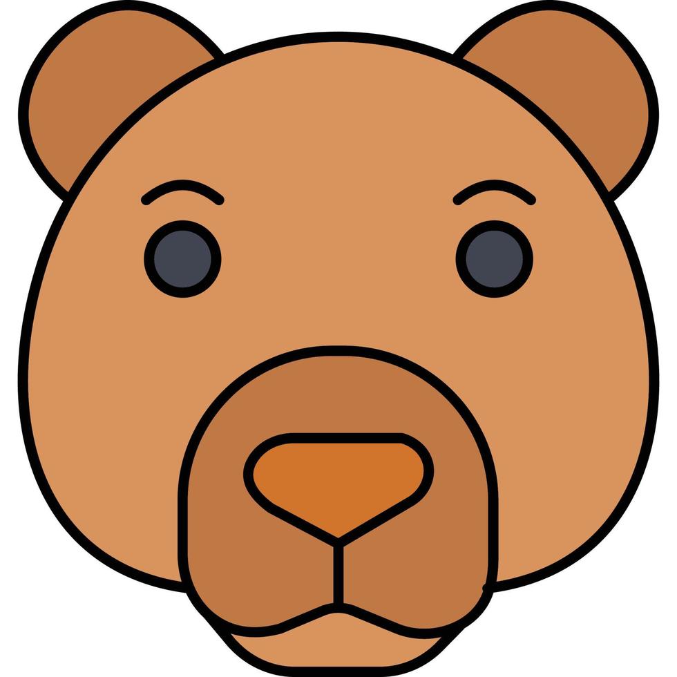 Bear which can easily edit or modify vector