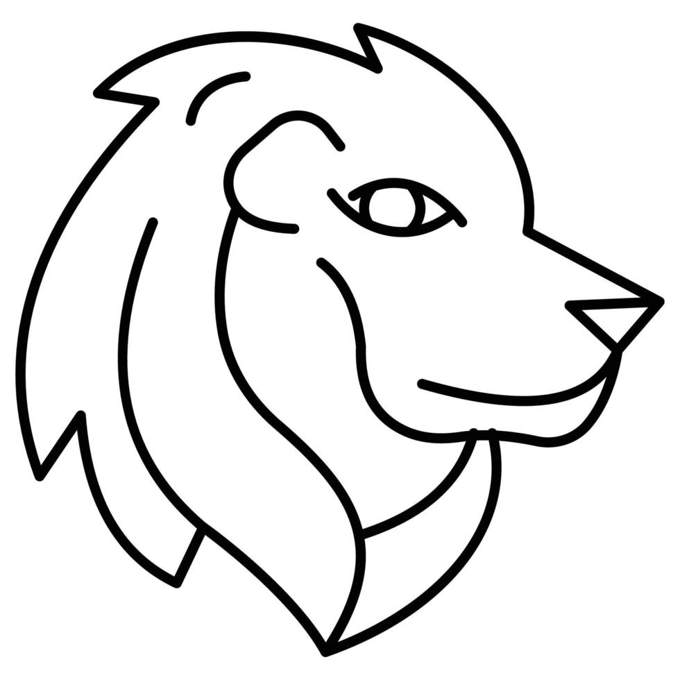 Lion which can easily edit or modify vector