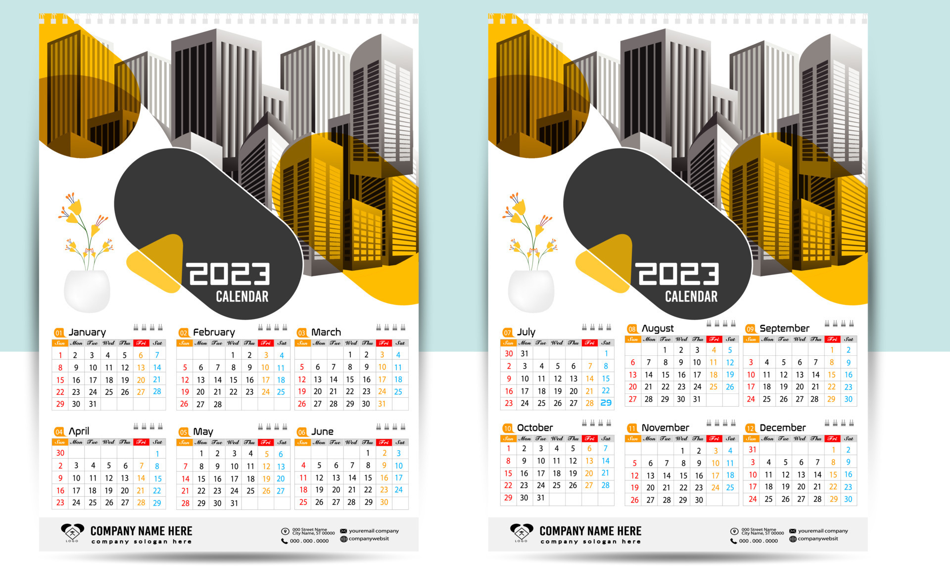 Wall Calendar 2023 Creative design Simple monthly vertical date Layout Wall Calendar 2023 Creative design Simple monthly vertical date Layout