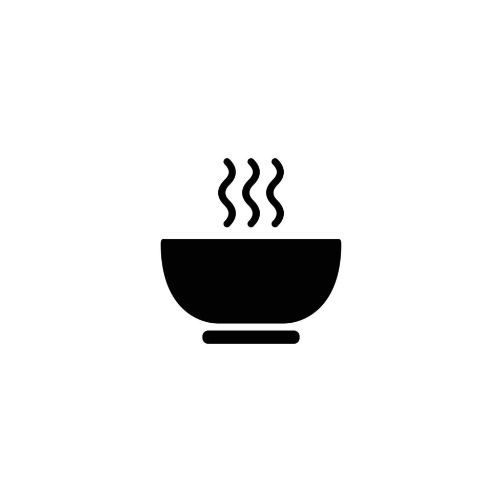 Bowl simple flat icon vector illustration