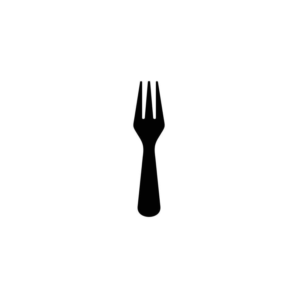 Fork simple flat icon vector illustration