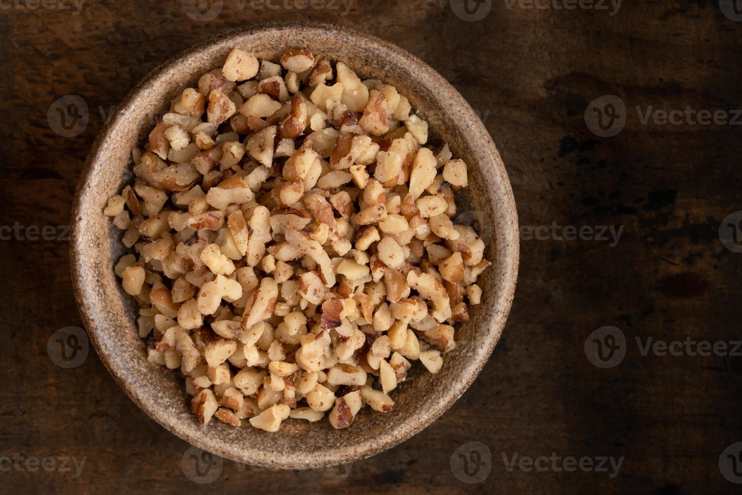 Chopped Walnuts in a Bowl photo