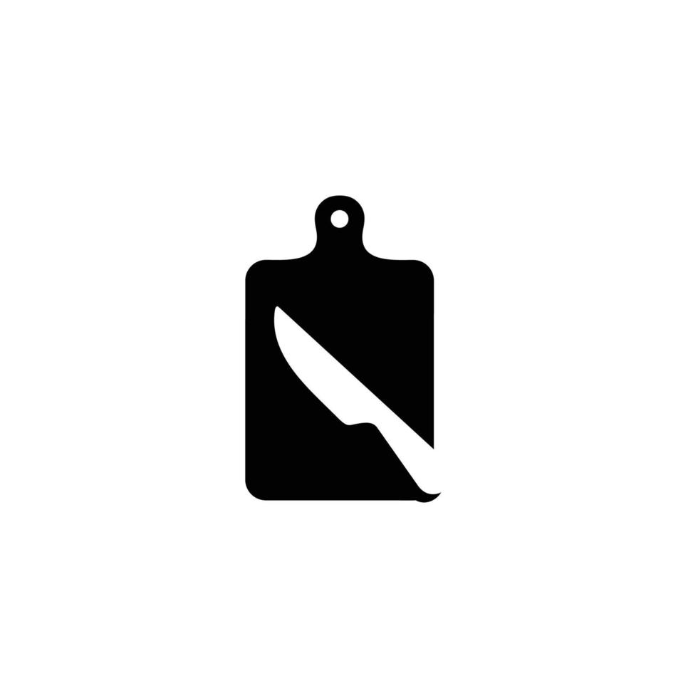 tabla de cortar de cocina icono plano simple ilustración vectorial vector