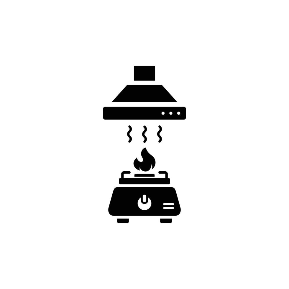 Cooker hood simple flat icon vector illustration
