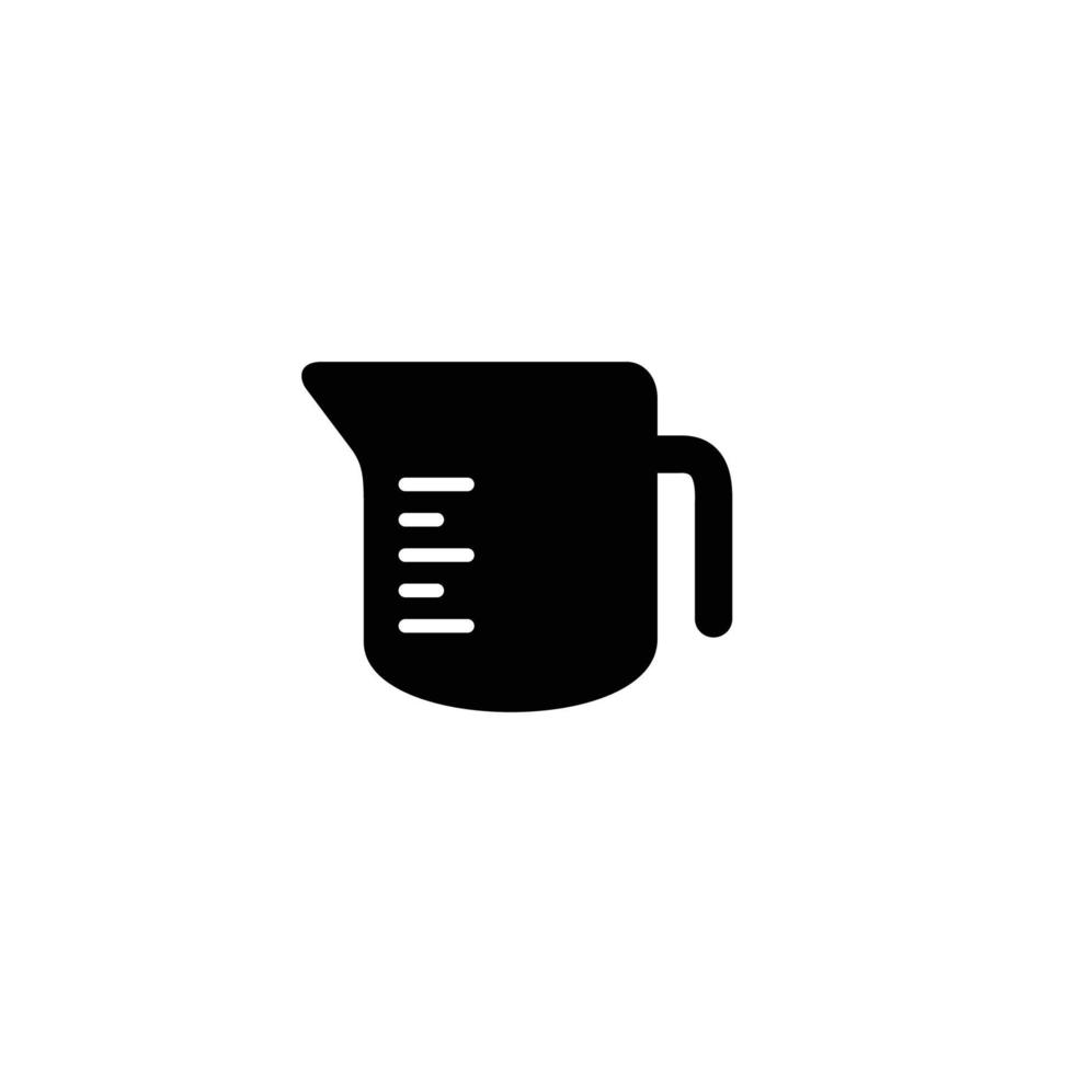 Measuring cup simple flat icon vector illustration