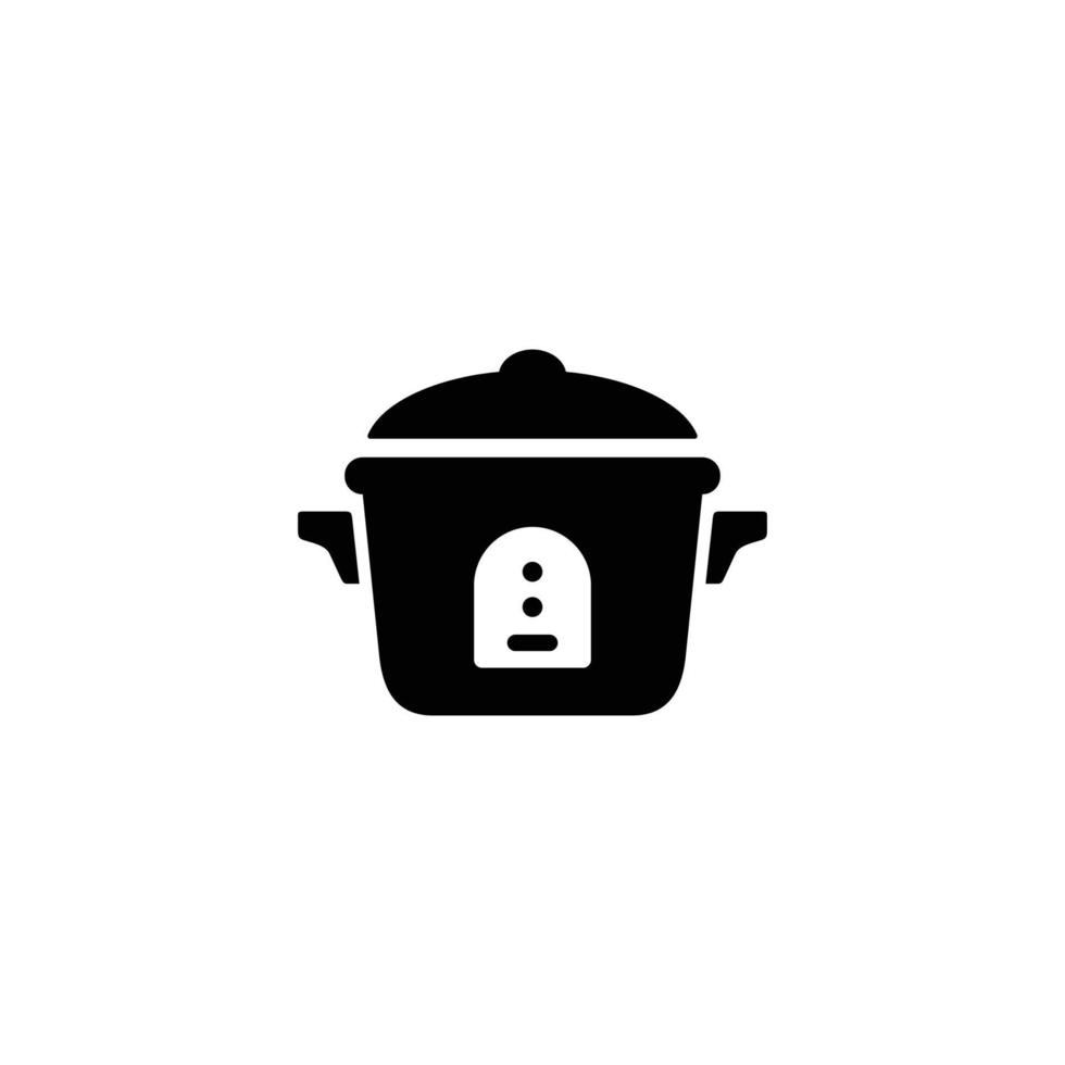 Rice cooker simple flat icon vector illustration