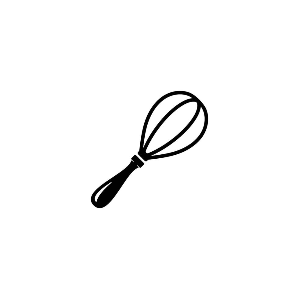 Bakery whisk simple flat icon vector illustration
