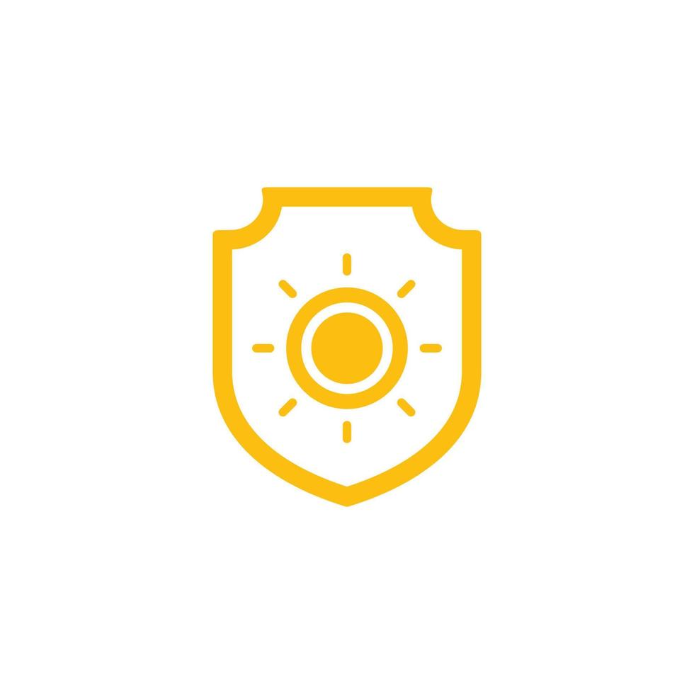 Uv shield protection icon vector