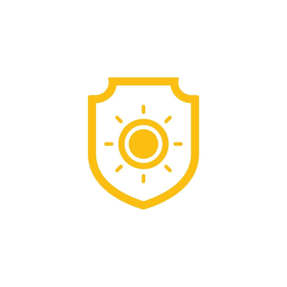 Uv shield protection icon vector