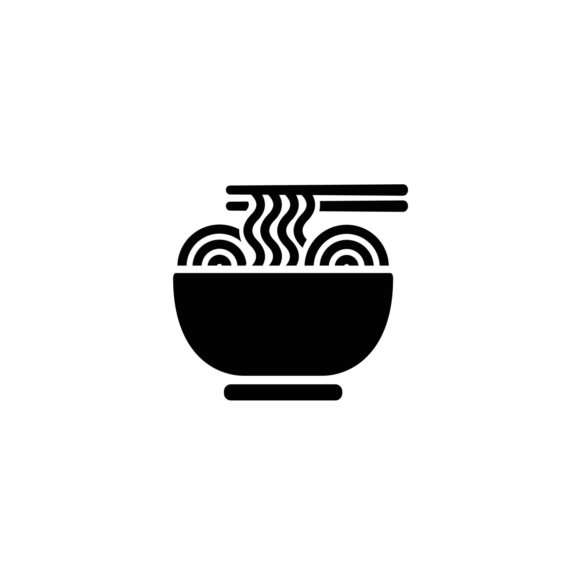 Noodle simple flat icon vector illustration 18883063 Vector Art at Vecteezy
